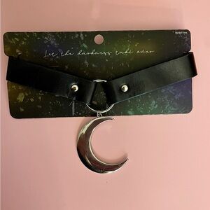 Hot Topic Black and Silver Celestial Necklace